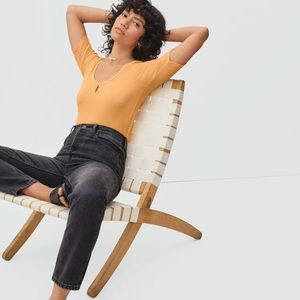 Everlane Stretch-Rib Scoop-Neck Tee NWT